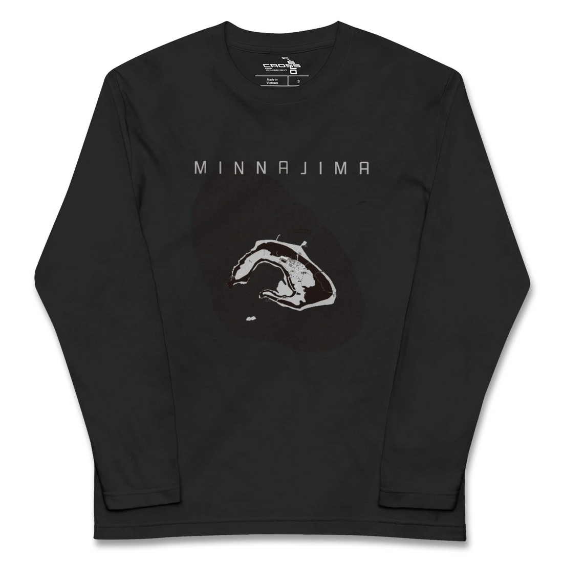 【水納島(沖縄県)】地図柄ロングスリーブTシャツ