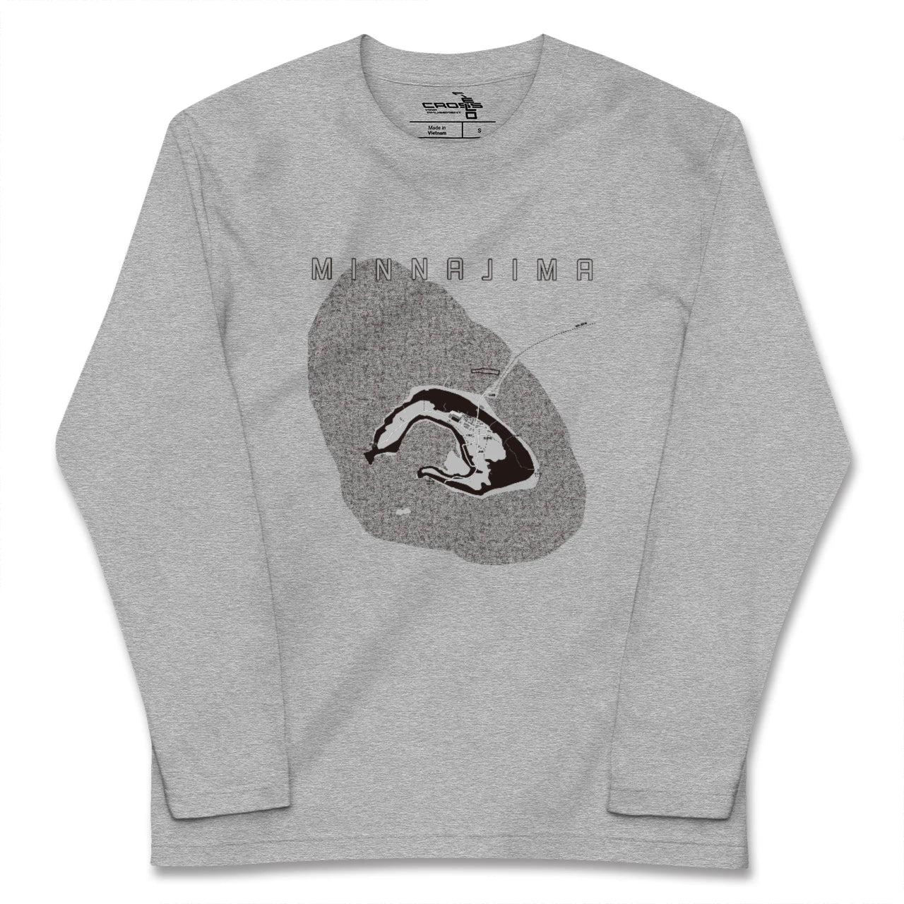 【水納島(沖縄県)】地図柄ロングスリーブTシャツ