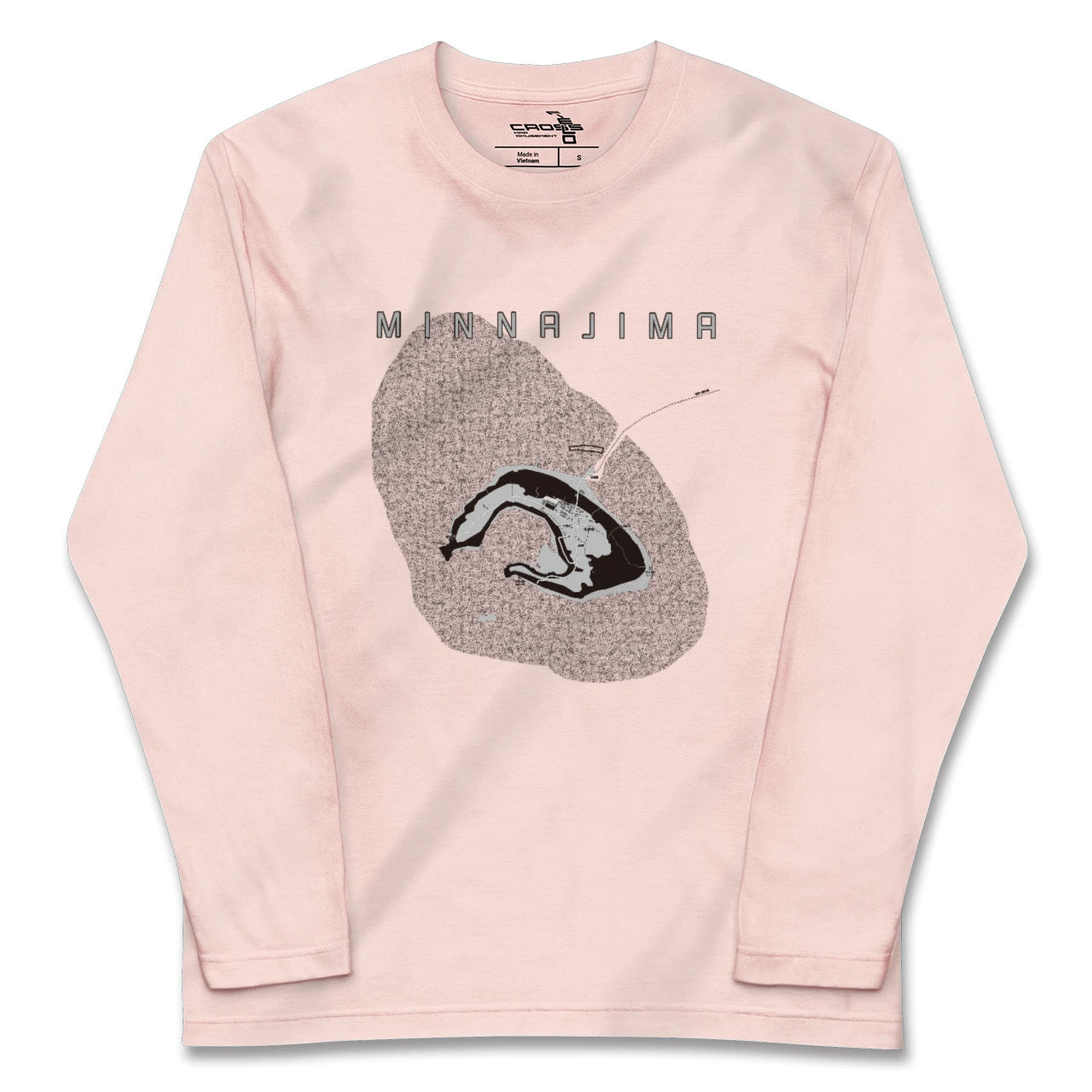 【水納島(沖縄県)】地図柄ロングスリーブTシャツ
