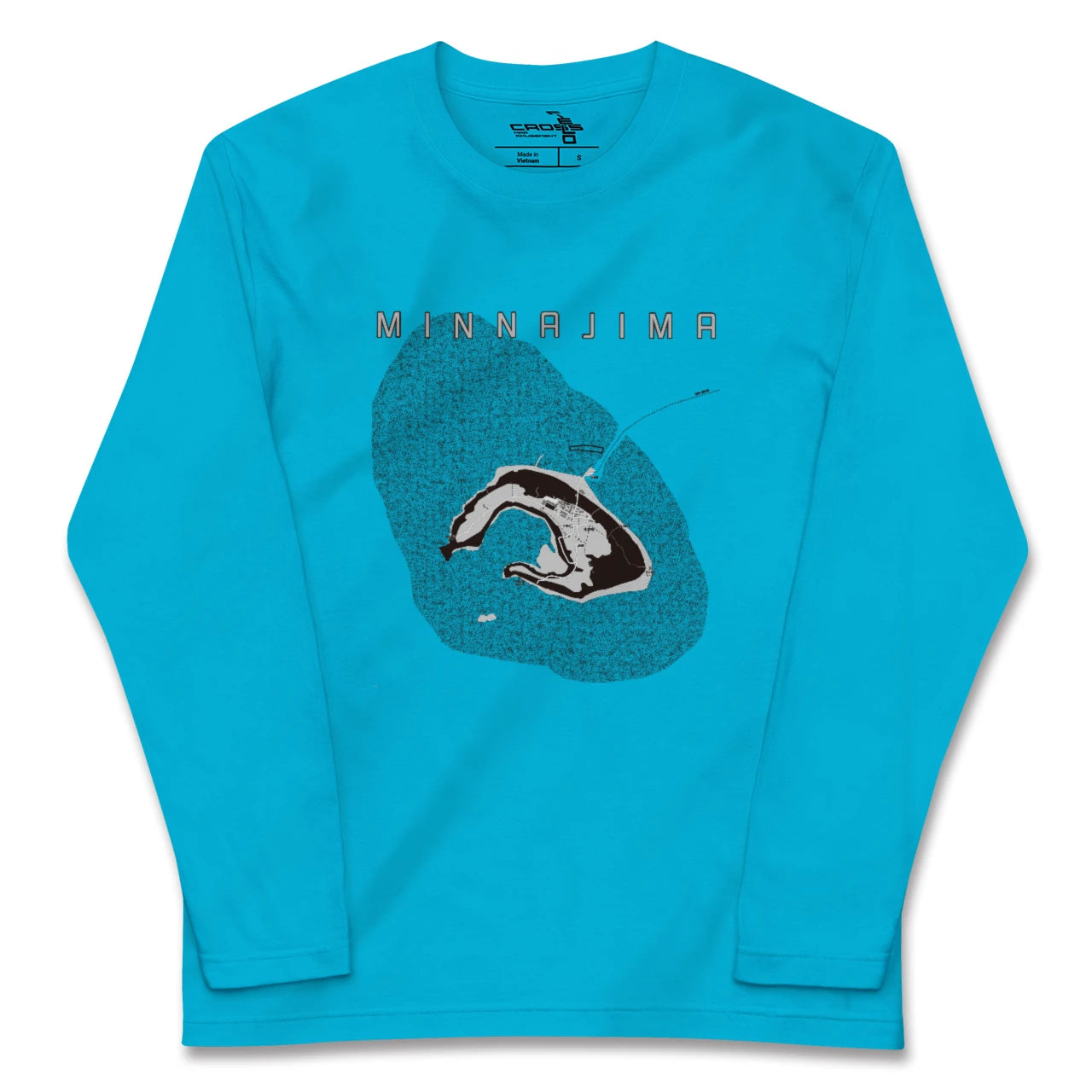 【水納島(沖縄県)】地図柄ロングスリーブTシャツ