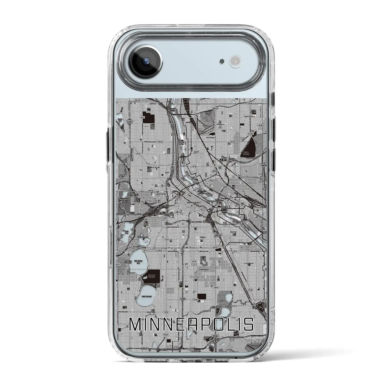 【ミネアポリス(アメリカ)】地図柄iPhoneケース(MagSafeタイプ)