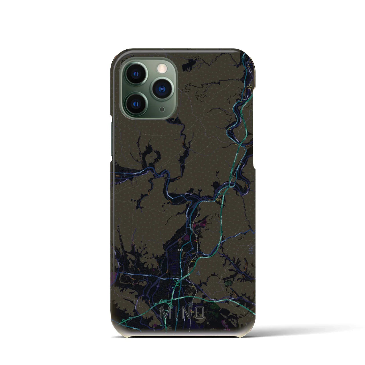 【美濃(岐阜県)】地図柄iPhoneケース(バックカバータイプ)