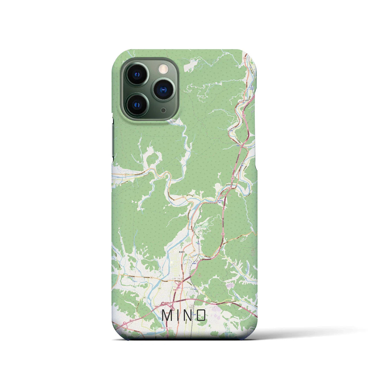 【美濃(岐阜県)】地図柄iPhoneケース(バックカバータイプ)