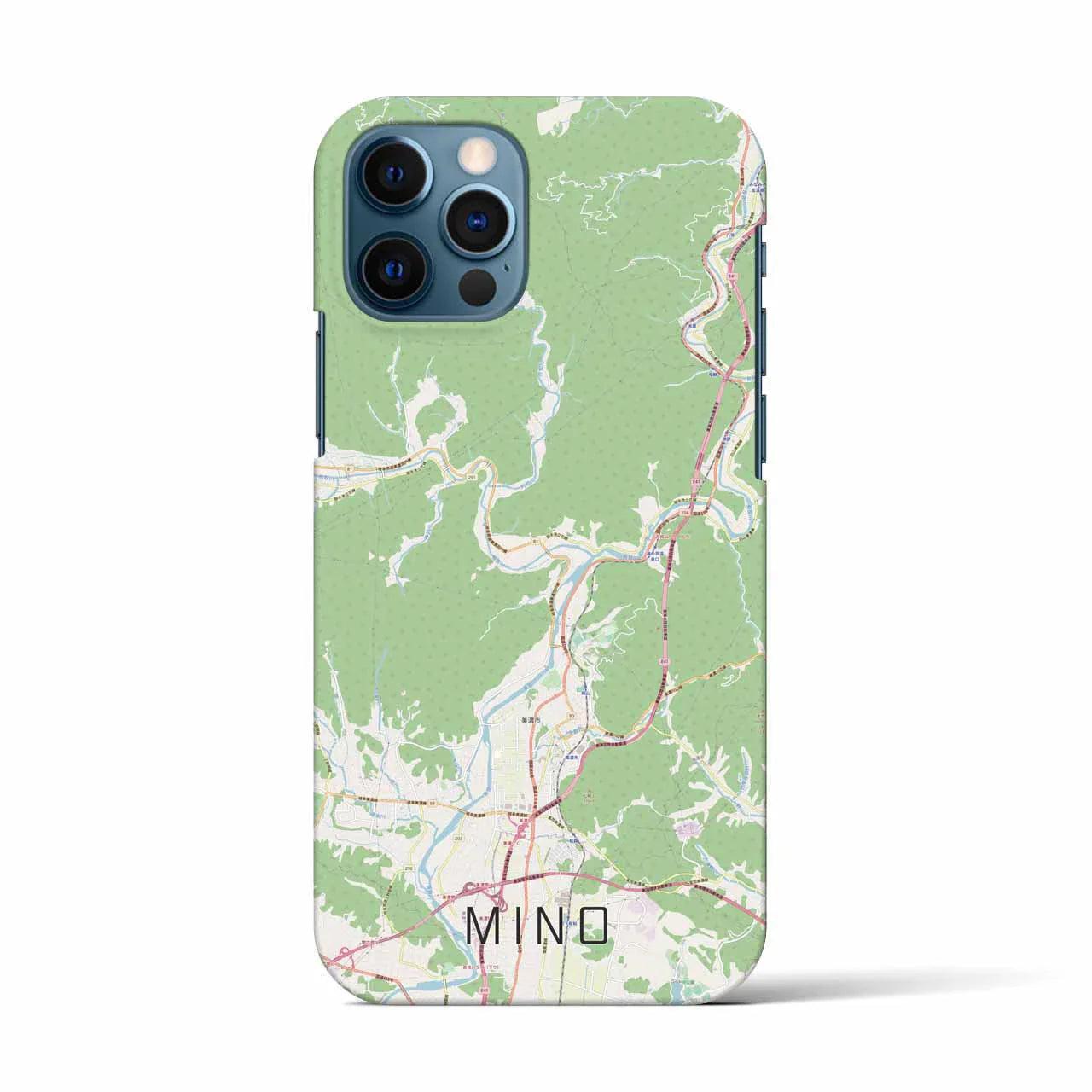 【美濃(岐阜県)】地図柄iPhoneケース(バックカバータイプ)