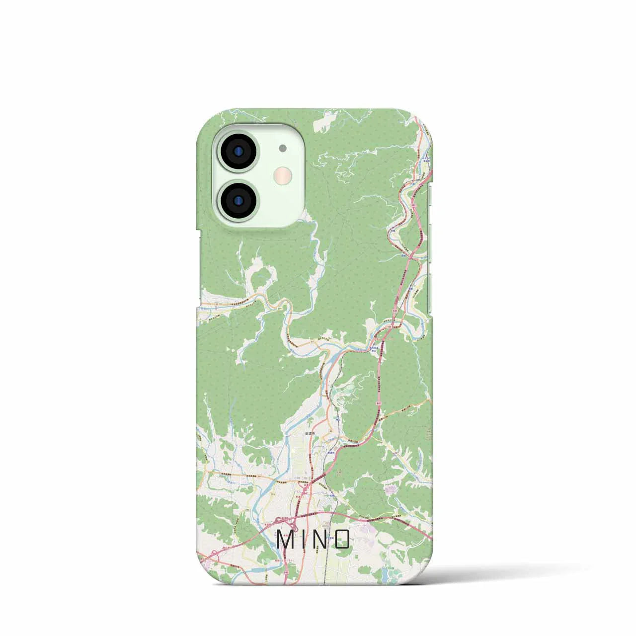 【美濃(岐阜県)】地図柄iPhoneケース(バックカバータイプ)