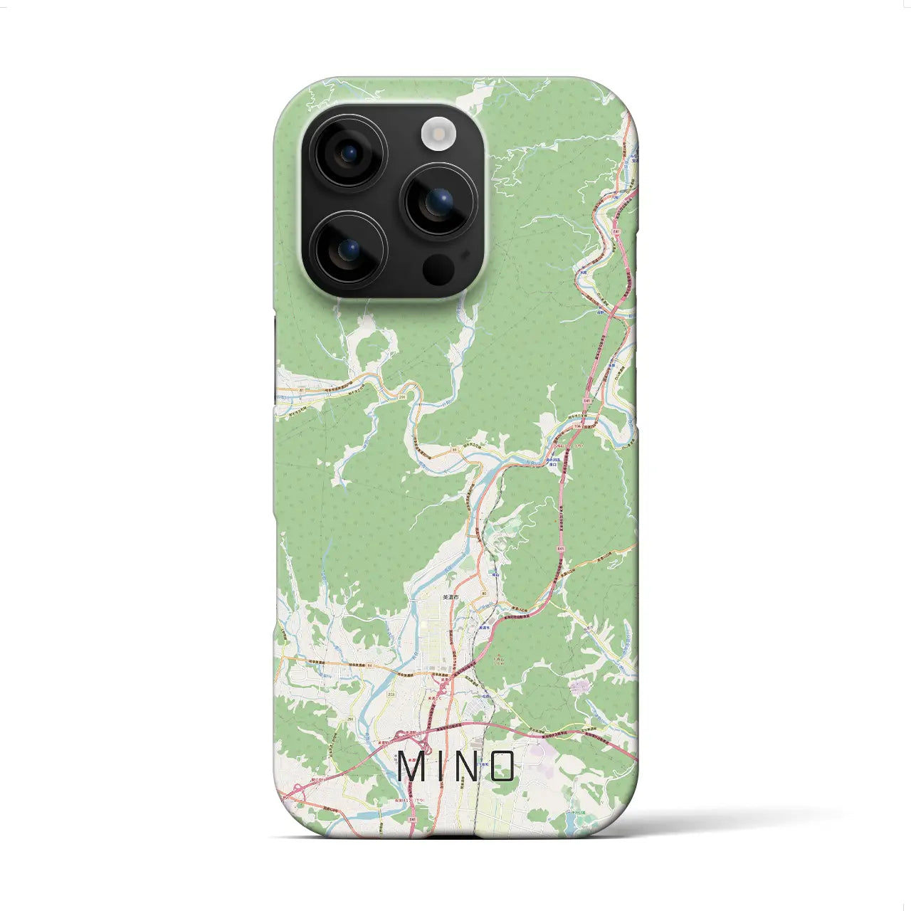 【美濃(岐阜県)】地図柄iPhoneケース(バックカバータイプ)