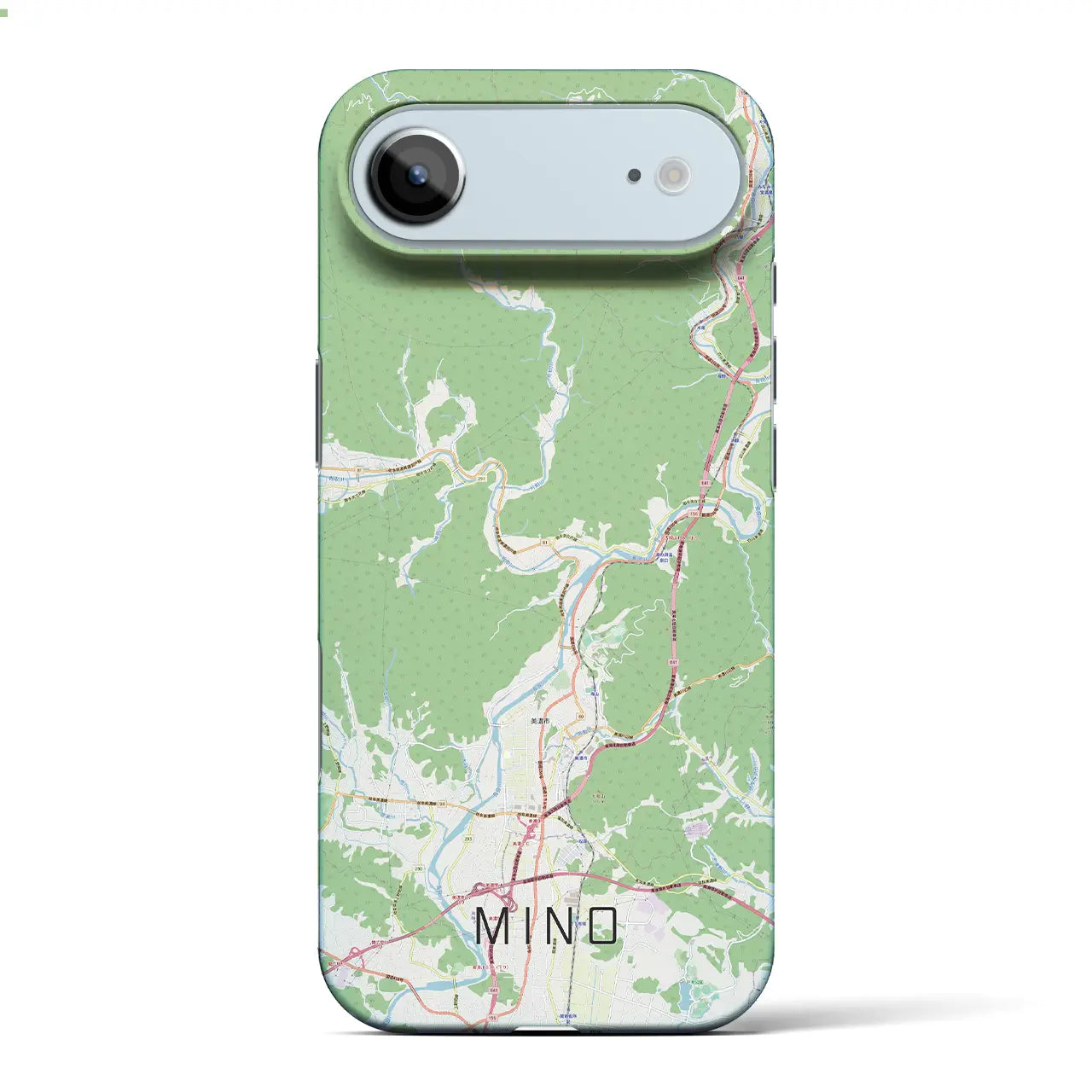 【美濃(岐阜県)】地図柄iPhoneケース(バックカバータイプ)