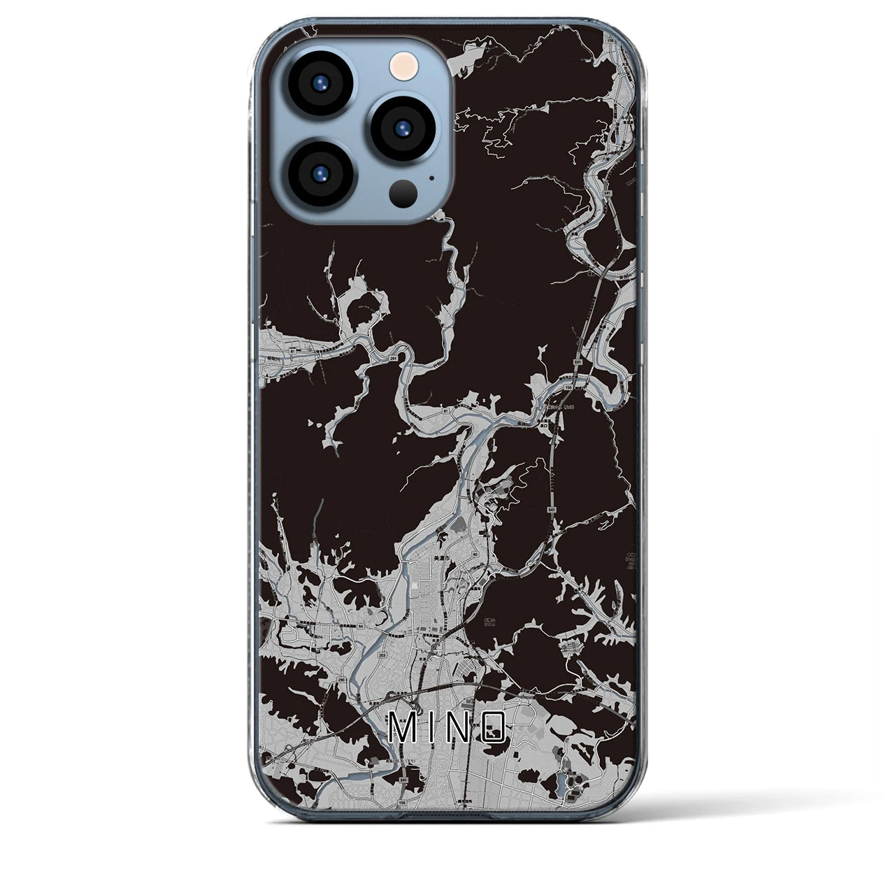 【美濃(岐阜県)】地図柄iPhoneケース(クリアタイプ)