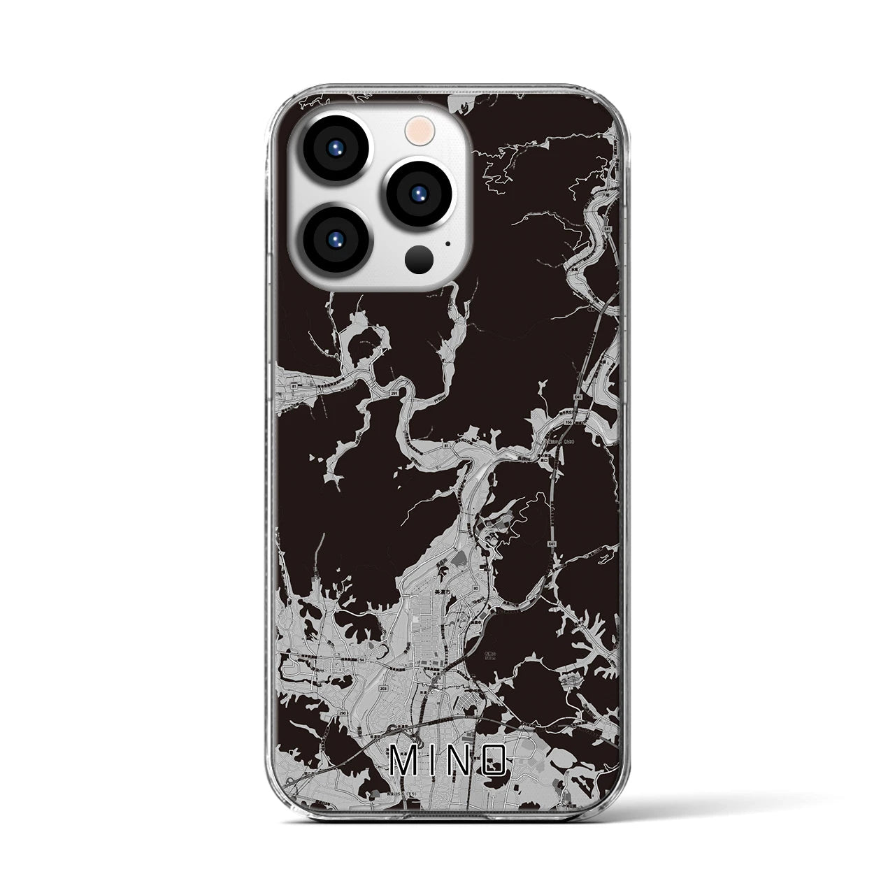 【美濃(岐阜県)】地図柄iPhoneケース(クリアタイプ)