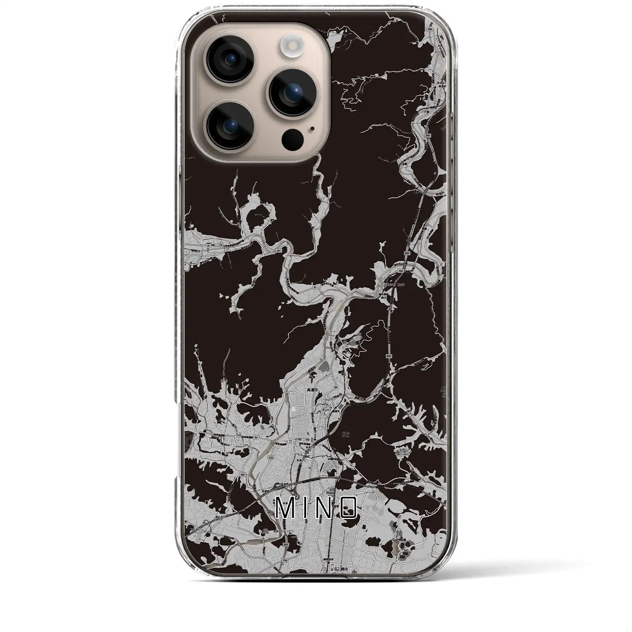 【美濃(岐阜県)】地図柄iPhoneケース(クリアタイプ)