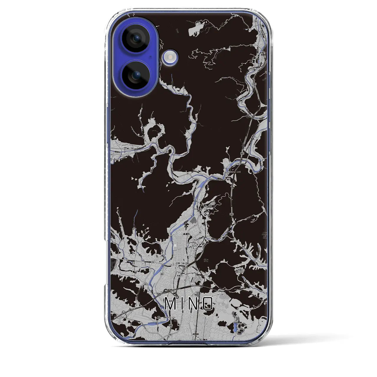 【美濃(岐阜県)】地図柄iPhoneケース(クリアタイプ)