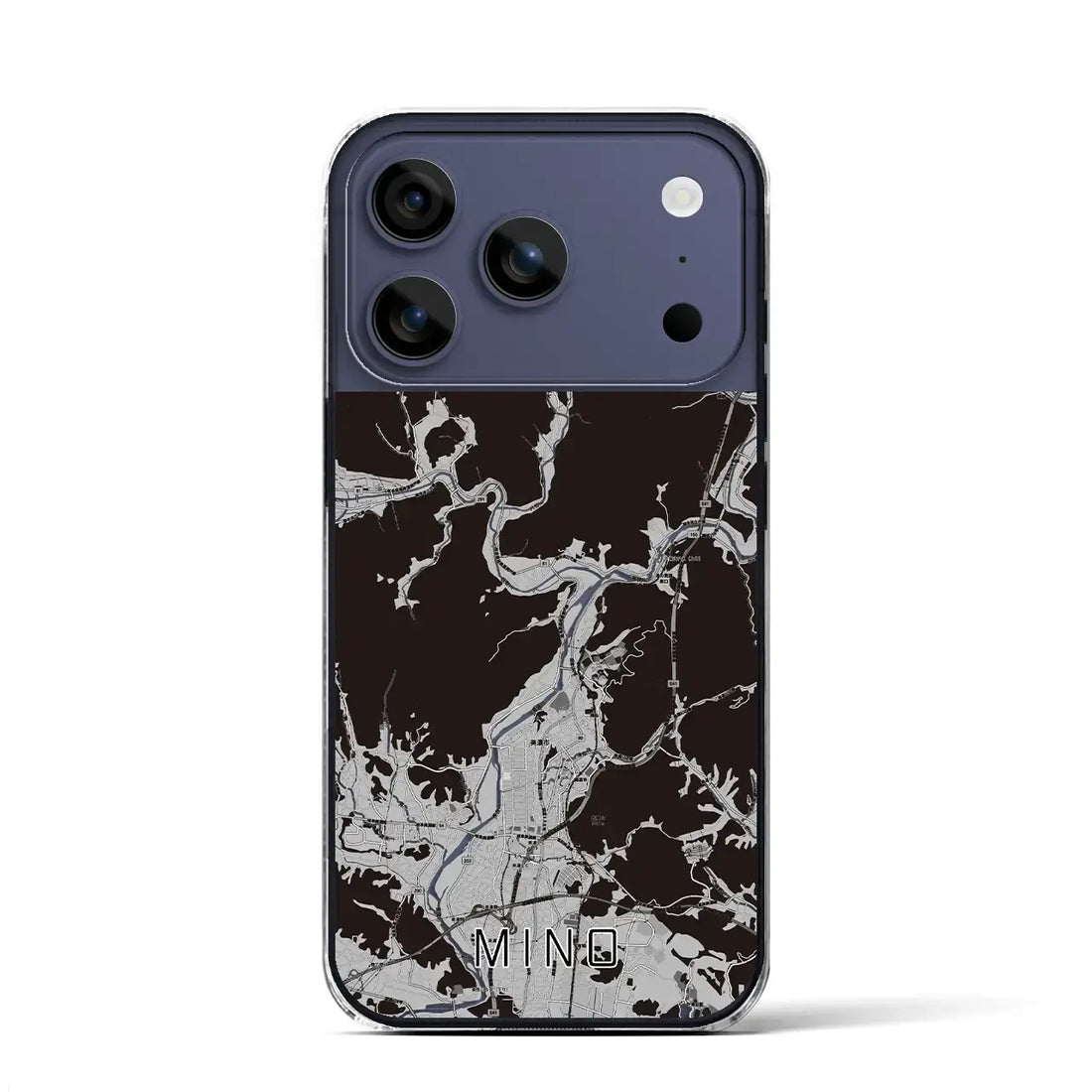 【美濃(岐阜県)】地図柄iPhoneケース(クリアタイプ)