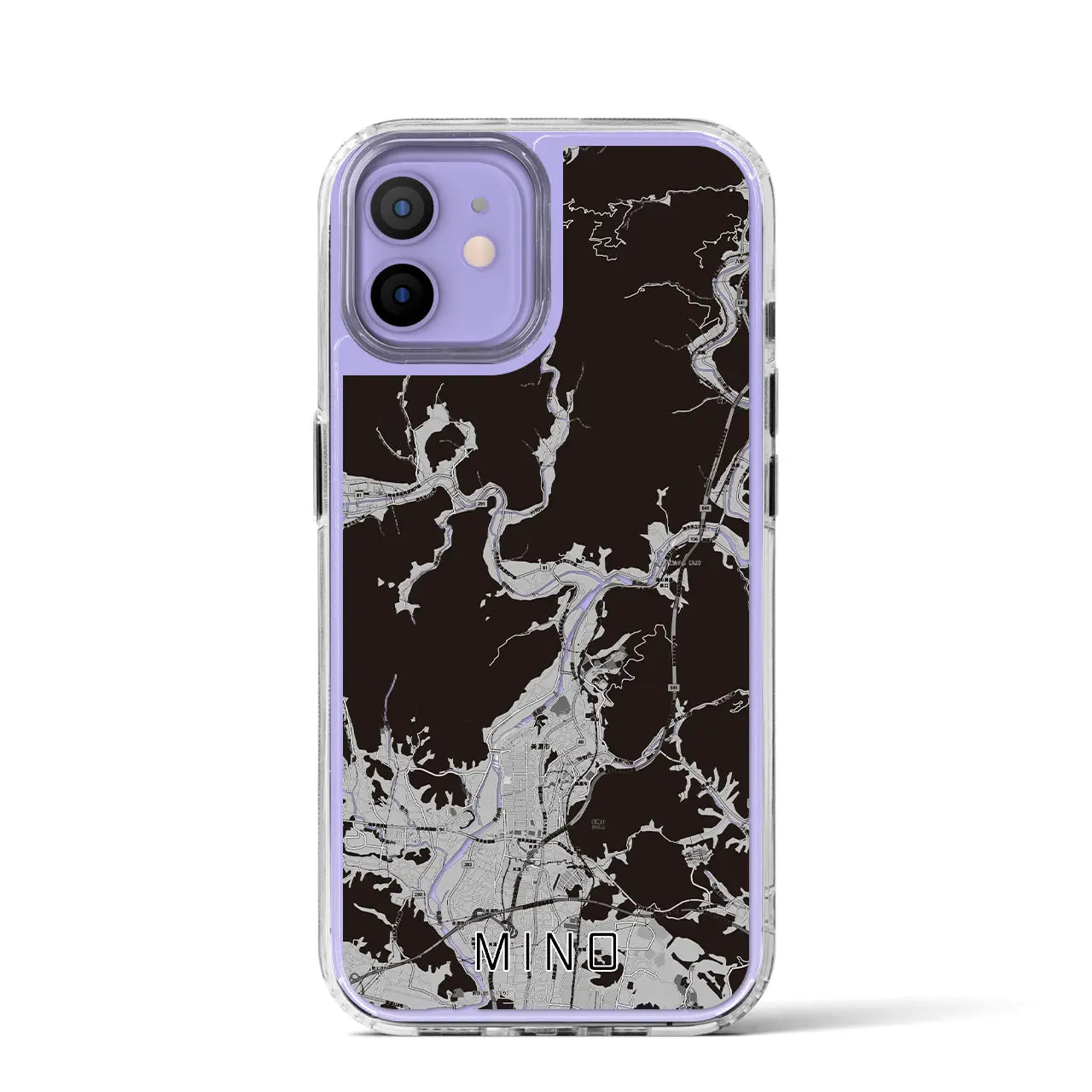 【美濃(岐阜県)】地図柄iPhoneケース(MagSafeタイプ)