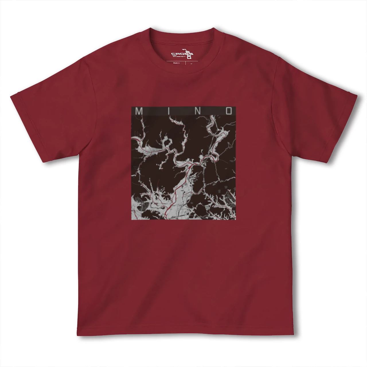 【美濃(岐阜県)】地図柄ヘビーウェイトTシャツ