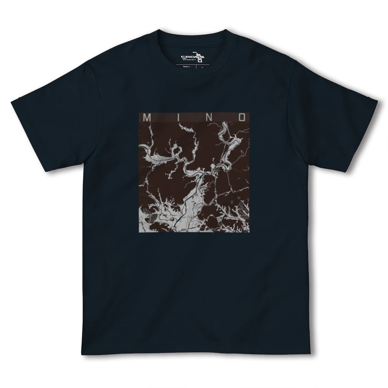 【美濃(岐阜県)】地図柄ヘビーウェイトTシャツ