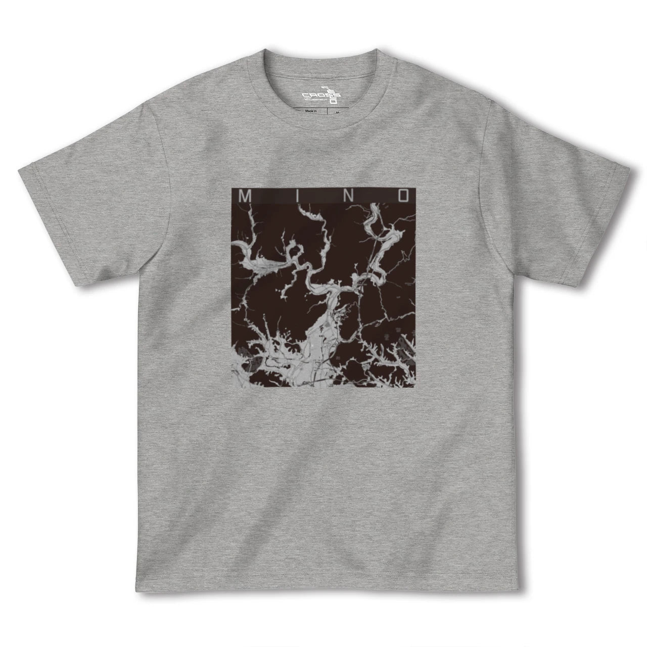 【美濃(岐阜県)】地図柄ヘビーウェイトTシャツ