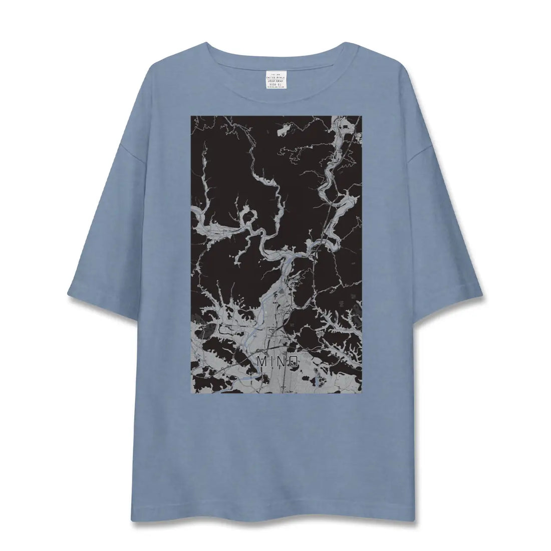 【美濃(岐阜県)】地図柄ビッグシルエットTシャツ