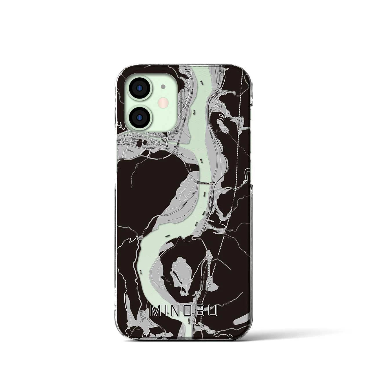 【身延(山梨県)】地図柄iPhoneケース(クリアタイプ)