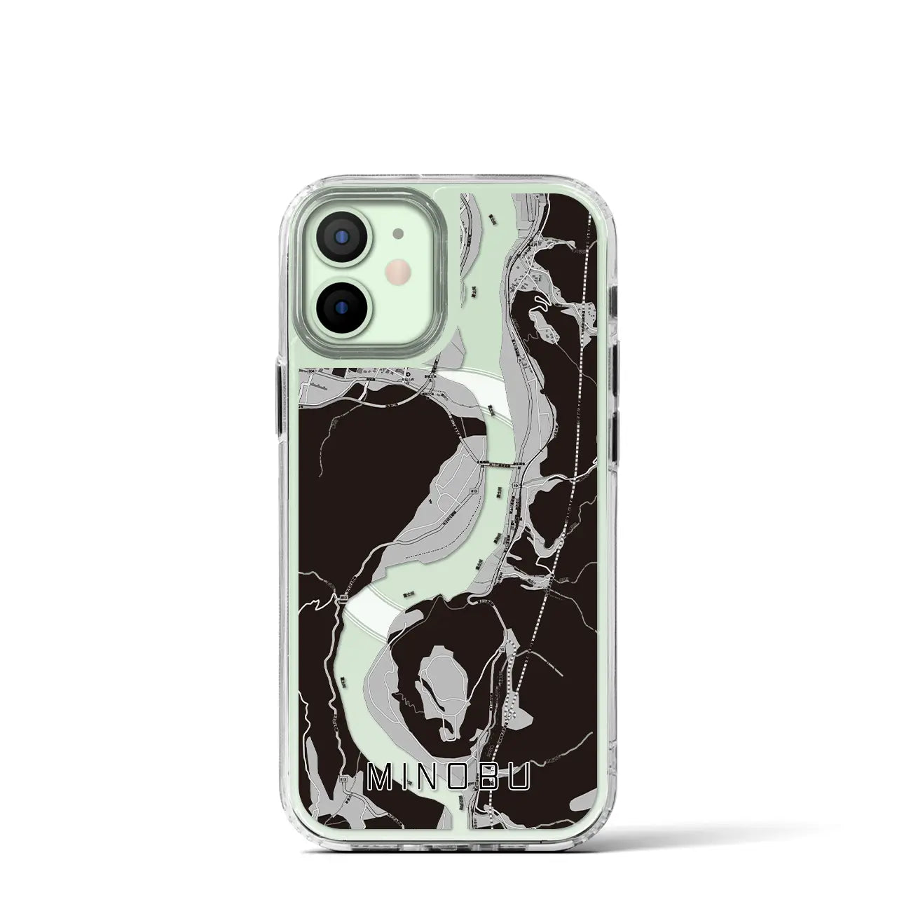 【身延(山梨県)】地図柄iPhoneケース(MagSafeタイプ)