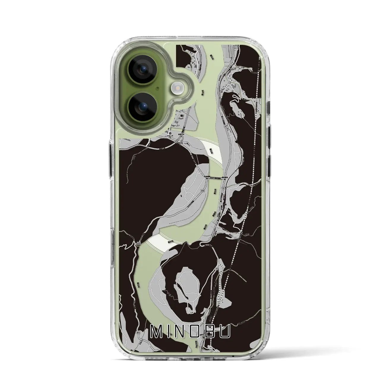 【身延(山梨県)】地図柄iPhoneケース(MagSafeタイプ)