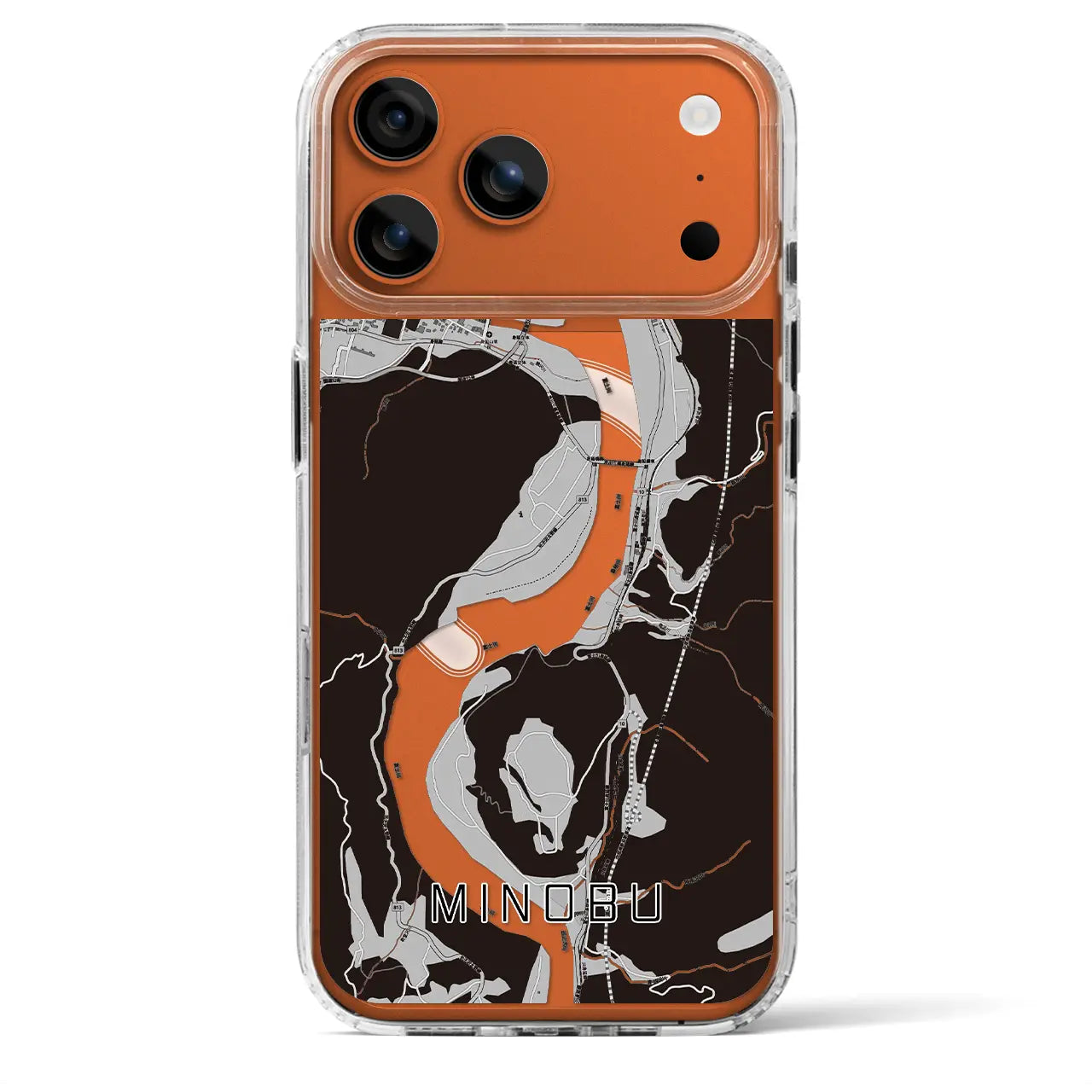 【身延(山梨県)】地図柄iPhoneケース(MagSafeタイプ)