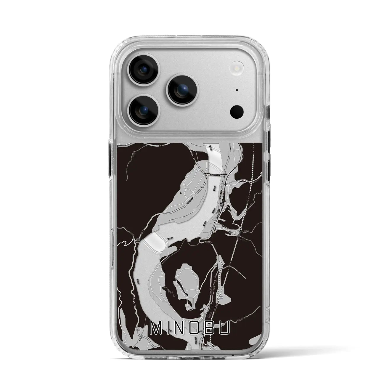 【身延(山梨県)】地図柄iPhoneケース(MagSafeタイプ)