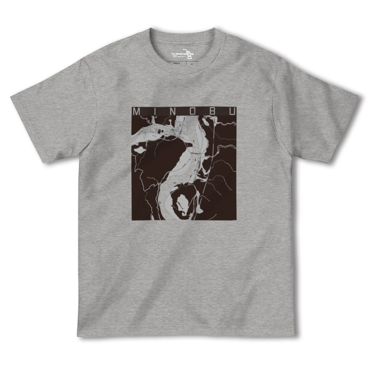 【身延(山梨県)】地図柄ヘビーウェイトTシャツ
