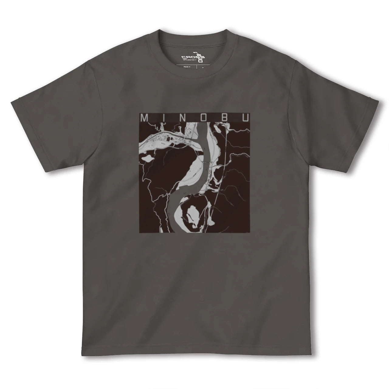 【身延(山梨県)】地図柄ヘビーウェイトTシャツ