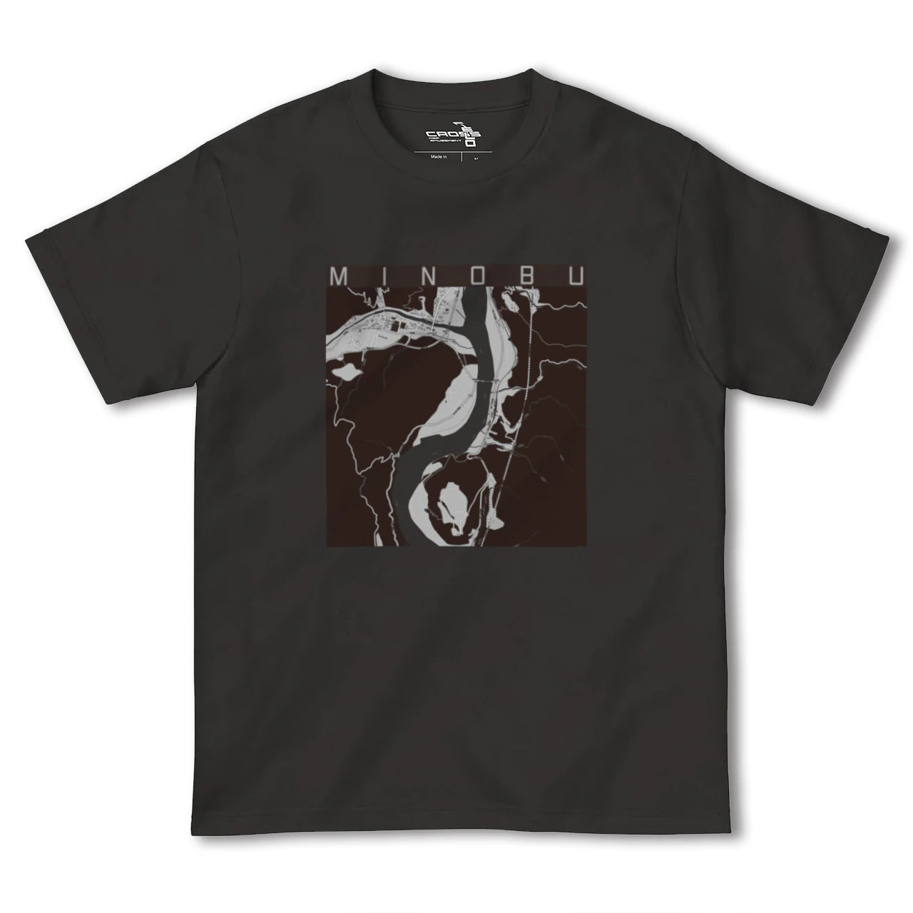 【身延(山梨県)】地図柄ヘビーウェイトTシャツ