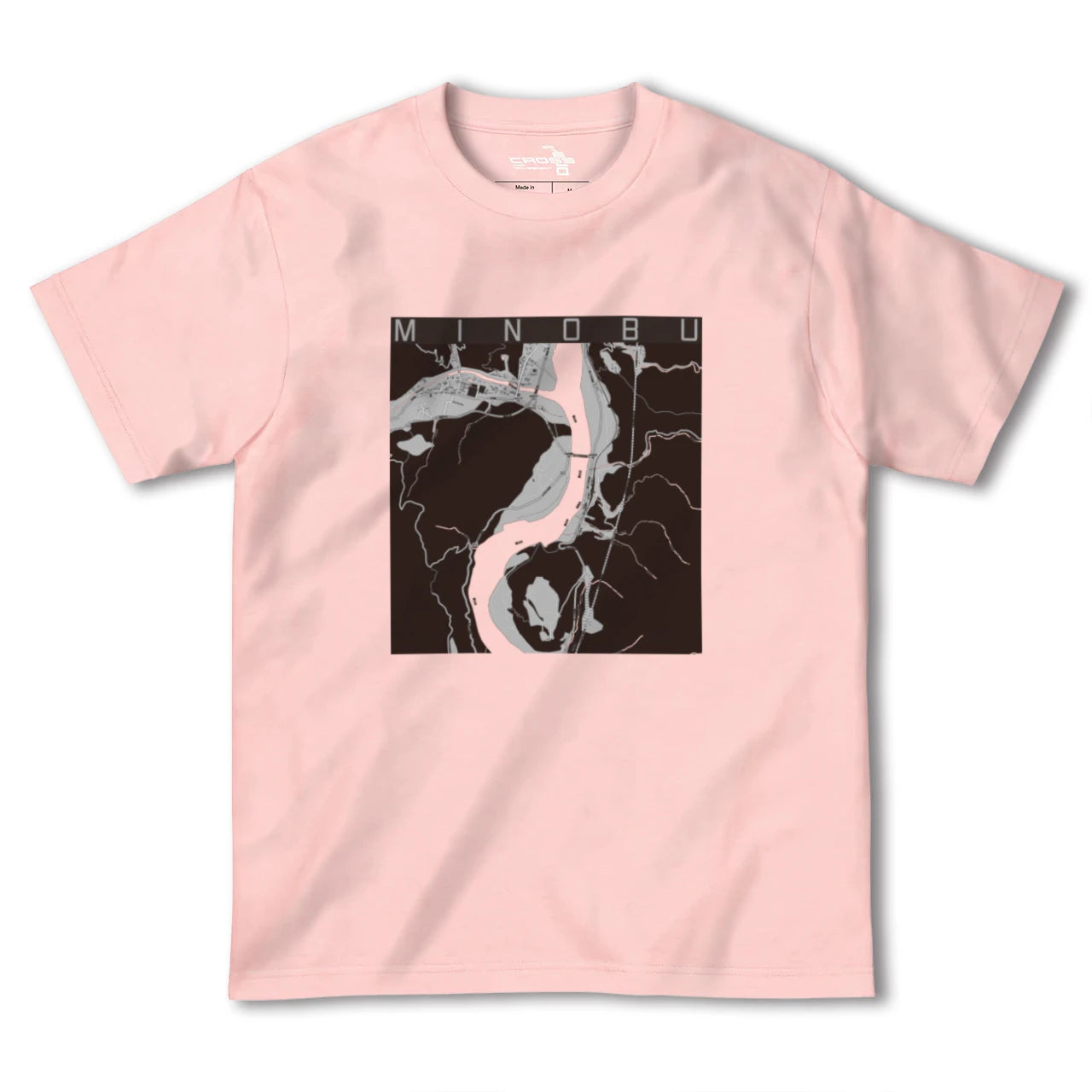 【身延(山梨県)】地図柄ヘビーウェイトTシャツ