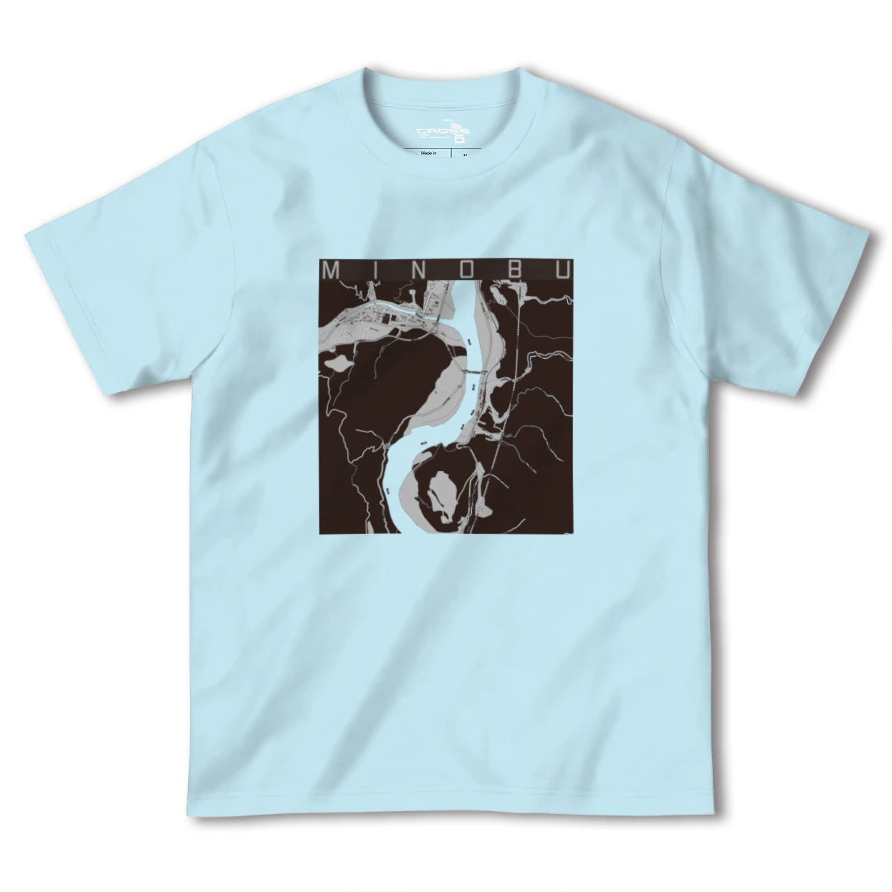 【身延(山梨県)】地図柄ヘビーウェイトTシャツ