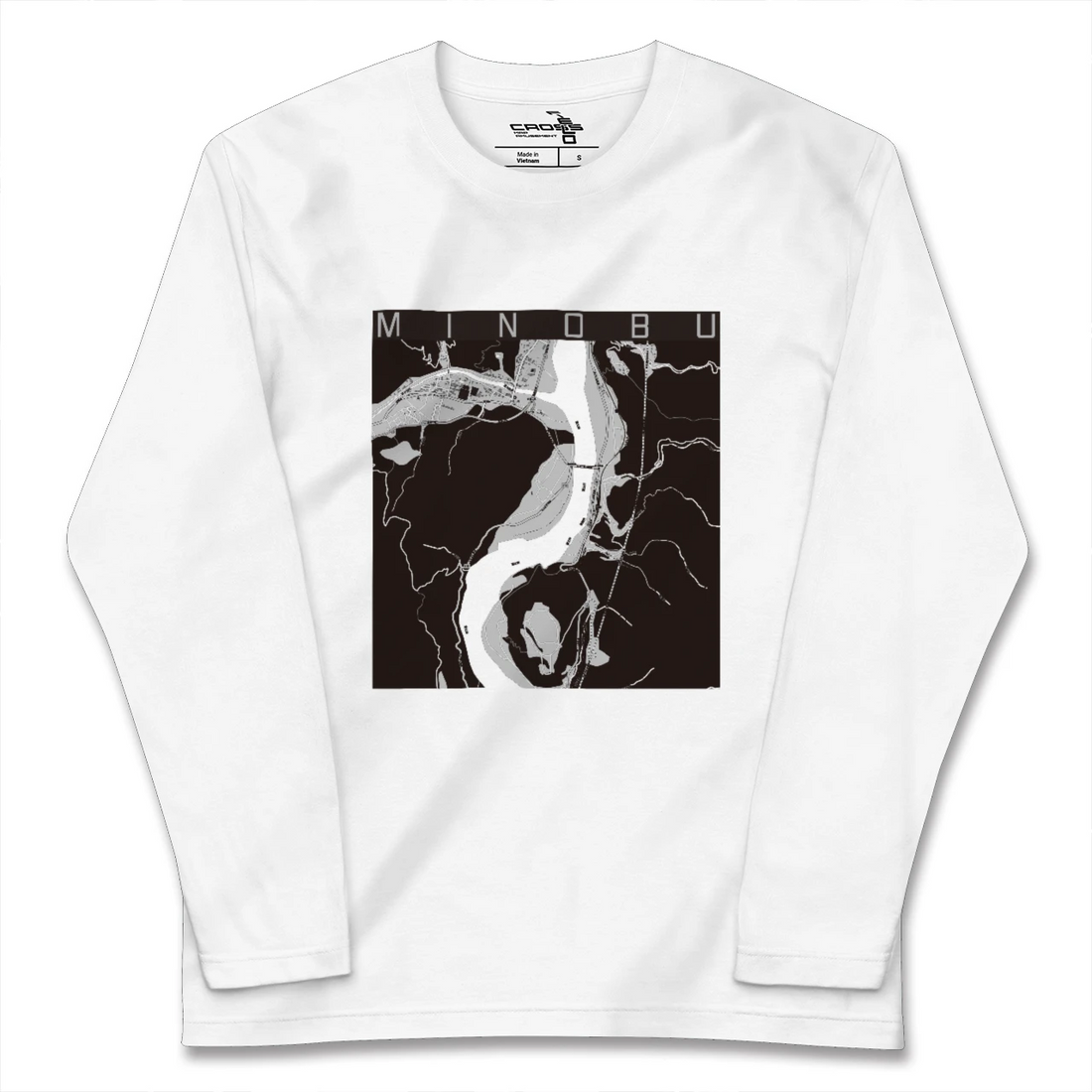 【身延(山梨県)】地図柄ロングスリーブTシャツ