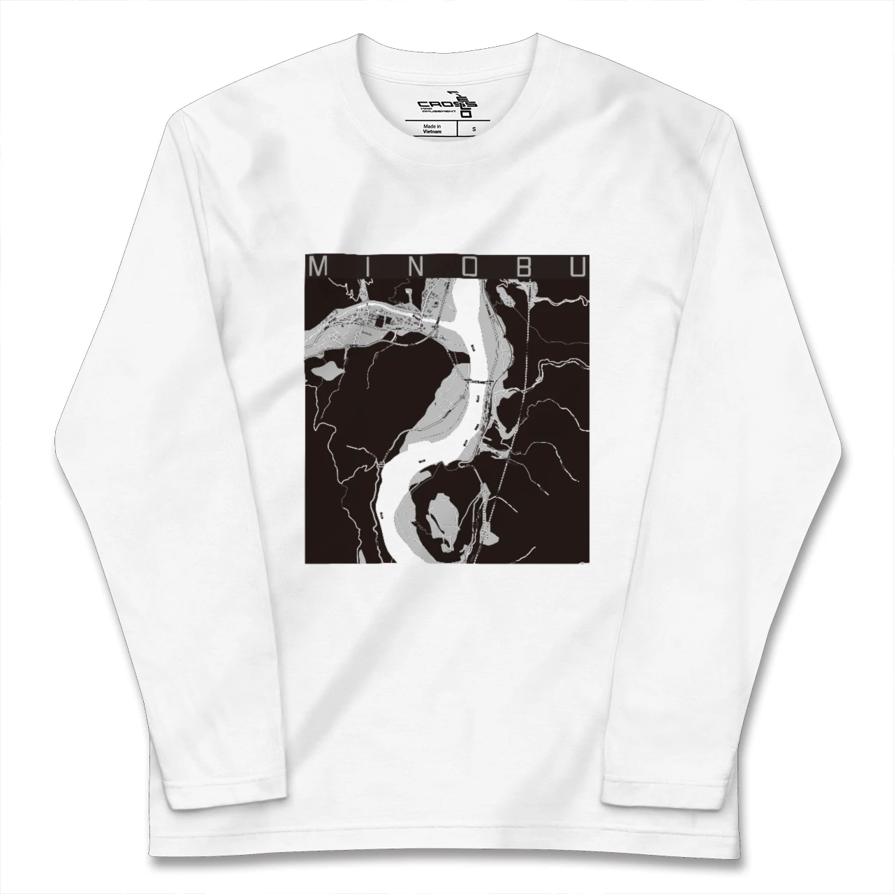 【身延(山梨県)】地図柄ロングスリーブTシャツ