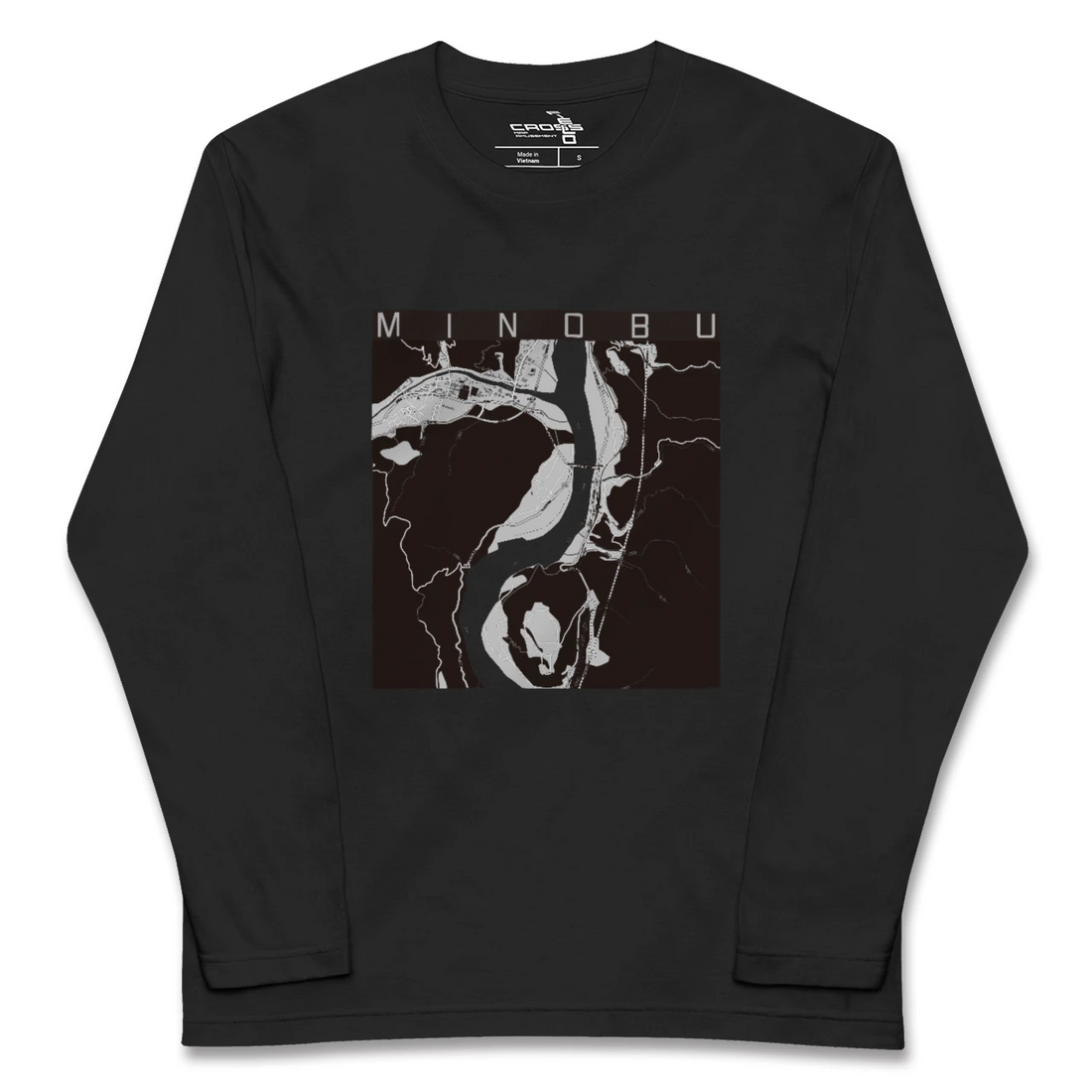 【身延(山梨県)】地図柄ロングスリーブTシャツ