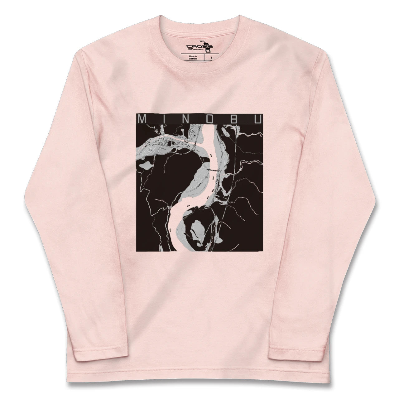 【身延(山梨県)】地図柄ロングスリーブTシャツ