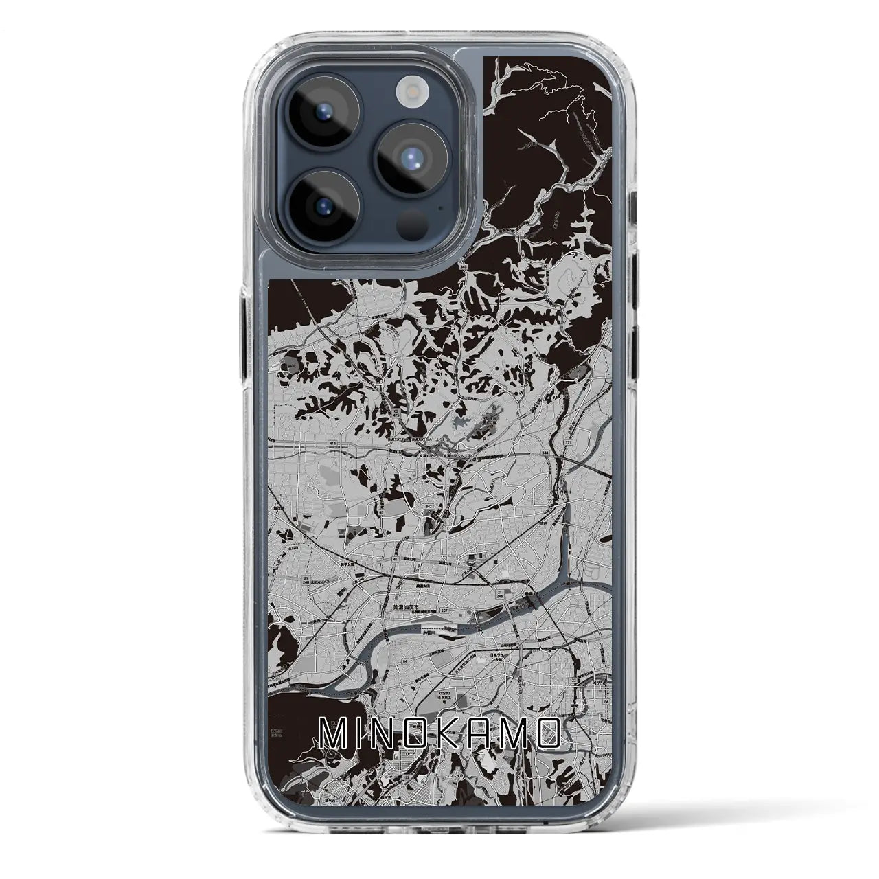 【美濃加茂(岐阜県)】地図柄iPhoneケース(MagSafeタイプ)
