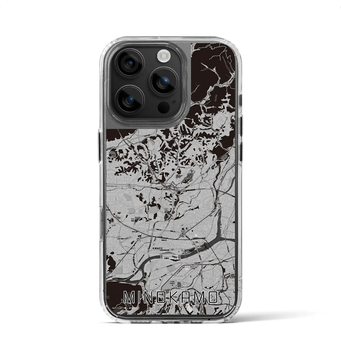 【美濃加茂(岐阜県)】地図柄iPhoneケース(MagSafeタイプ)