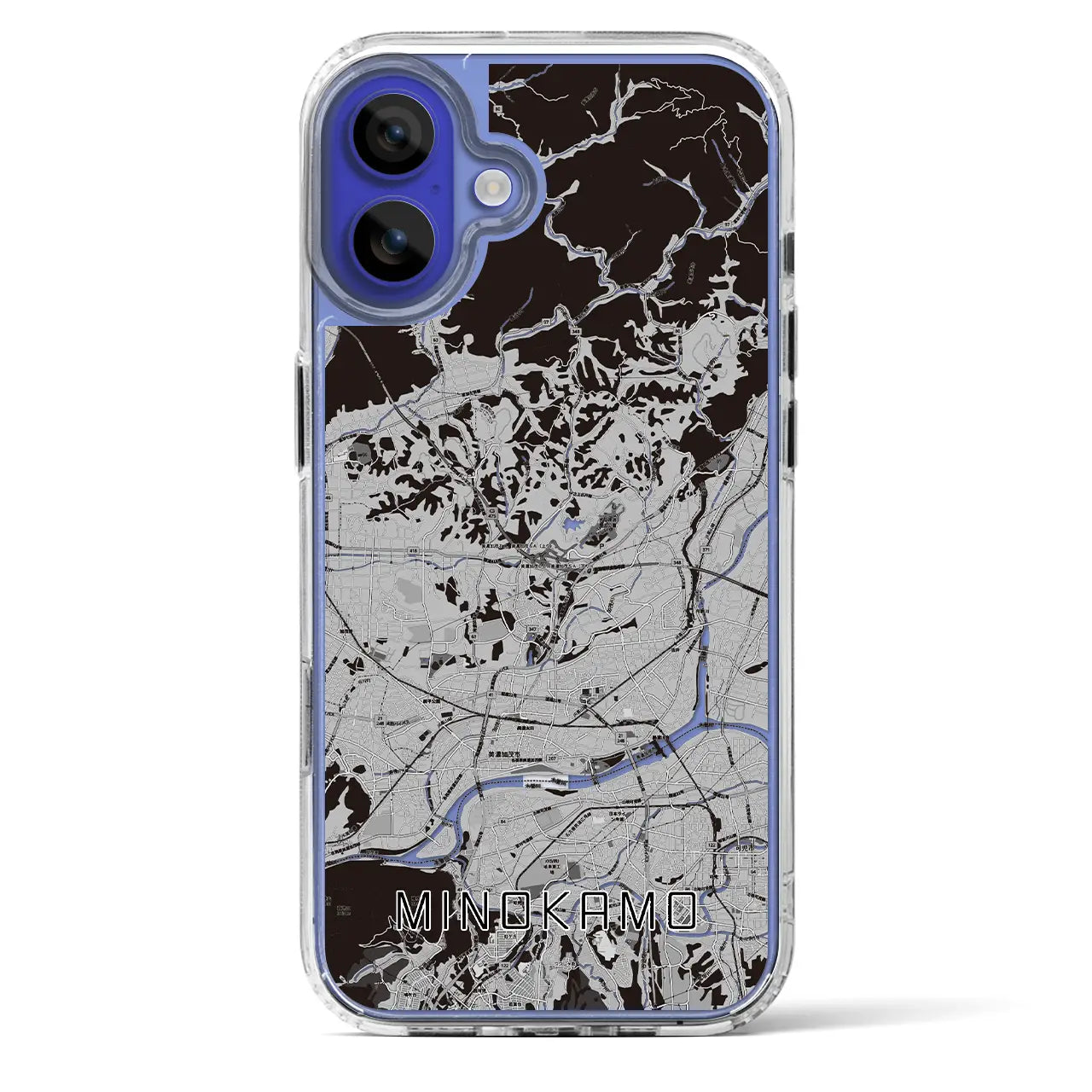 【美濃加茂(岐阜県)】地図柄iPhoneケース(MagSafeタイプ)