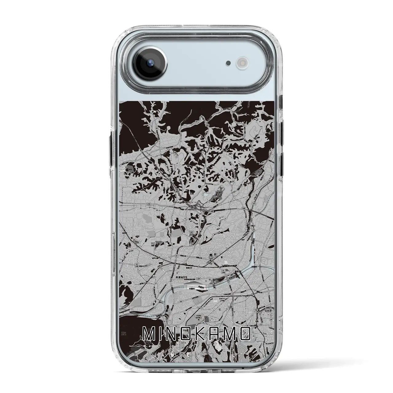 【美濃加茂(岐阜県)】地図柄iPhoneケース(MagSafeタイプ)