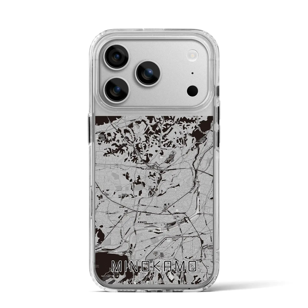 【美濃加茂(岐阜県)】地図柄iPhoneケース(MagSafeタイプ)