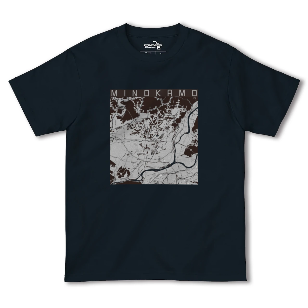 【美濃加茂(岐阜県)】地図柄ヘビーウェイトTシャツ