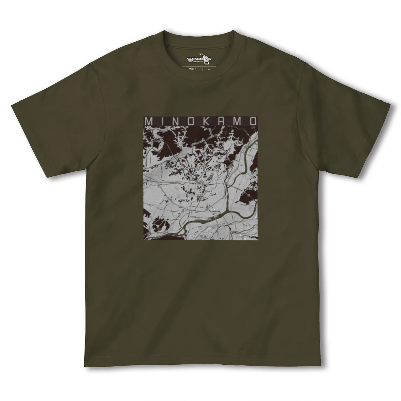 【美濃加茂(岐阜県)】地図柄ヘビーウェイトTシャツ
