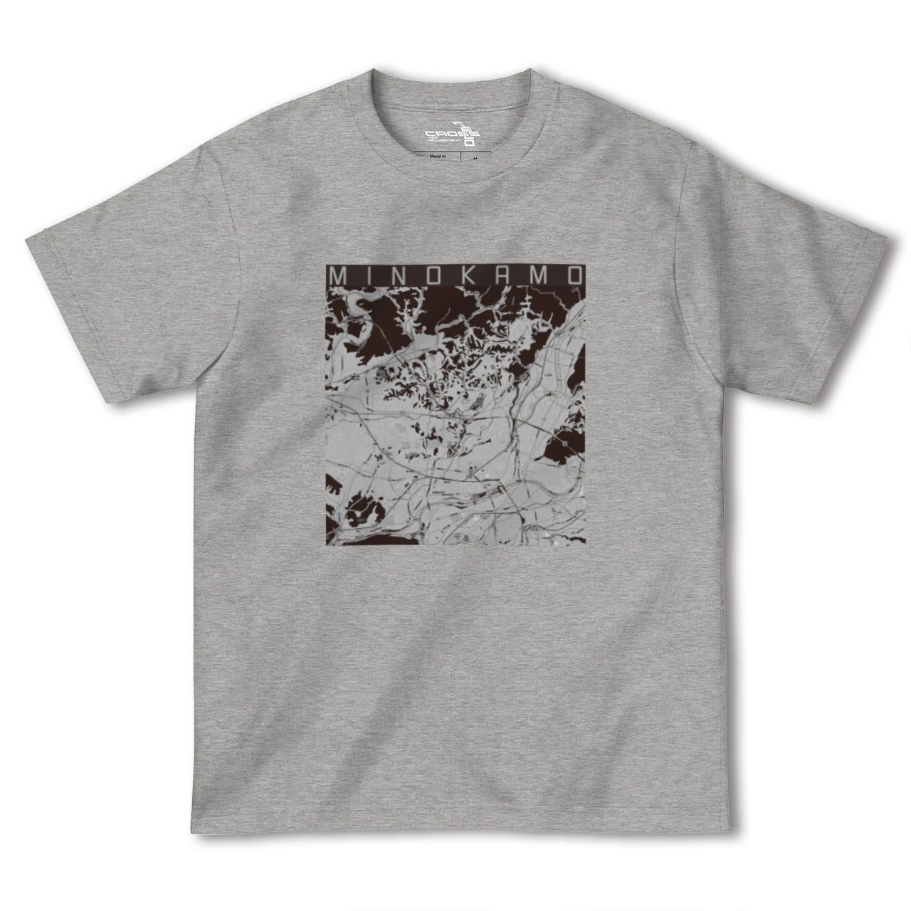 【美濃加茂(岐阜県)】地図柄ヘビーウェイトTシャツ