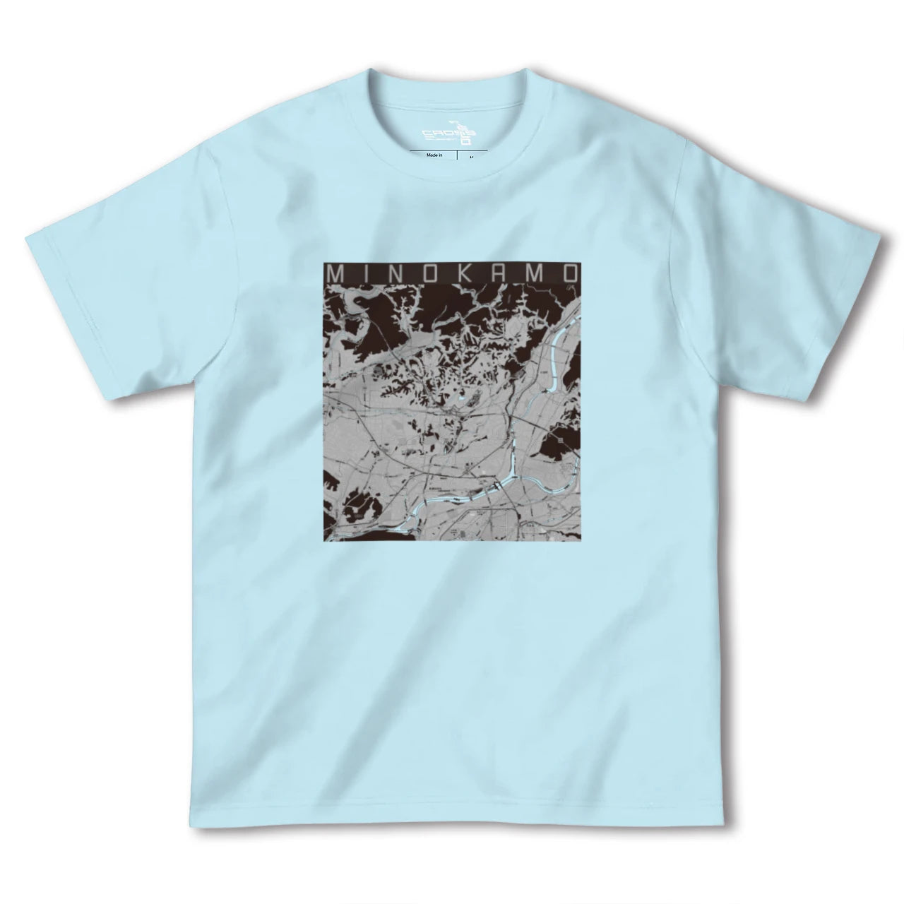 【美濃加茂(岐阜県)】地図柄ヘビーウェイトTシャツ