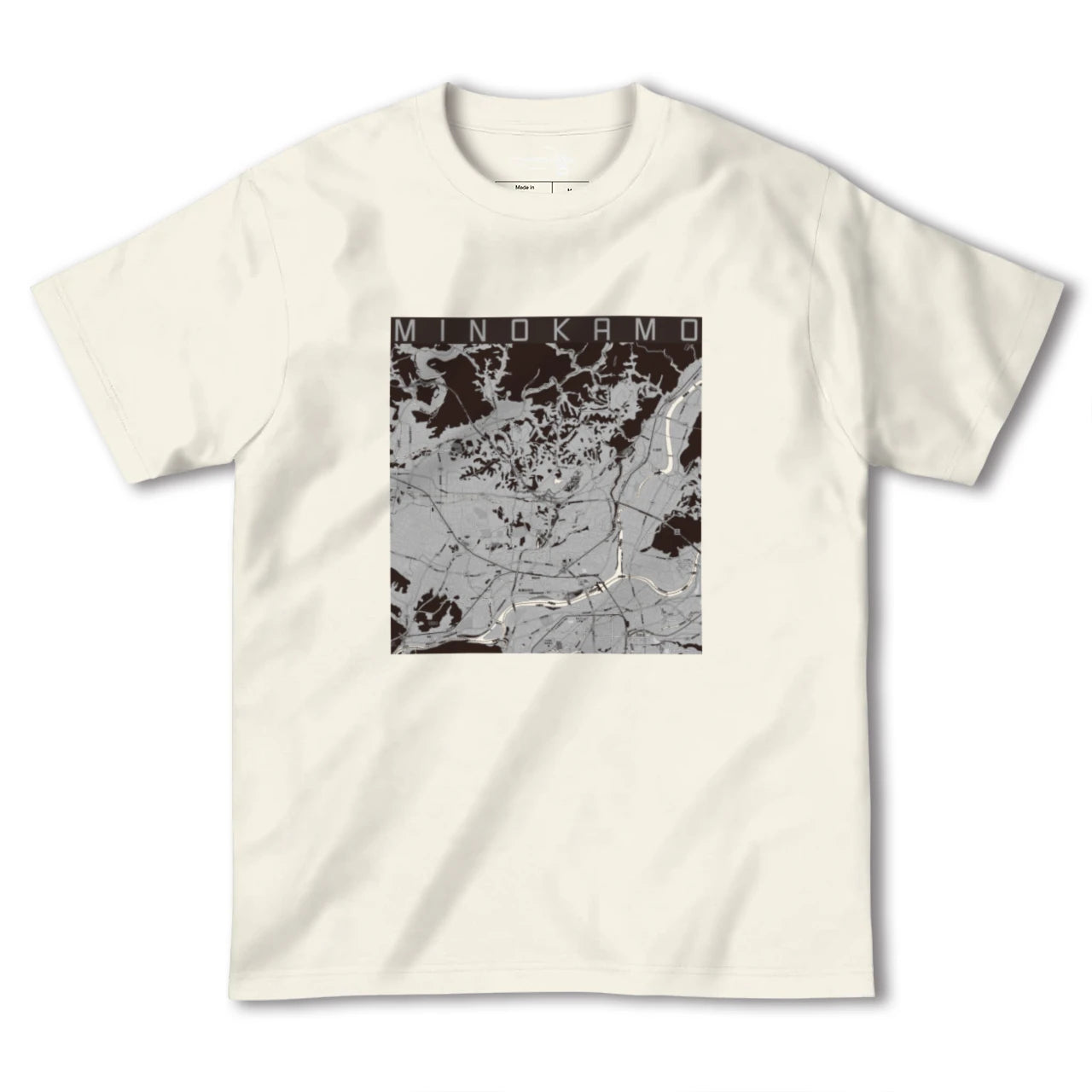 【美濃加茂(岐阜県)】地図柄ヘビーウェイトTシャツ