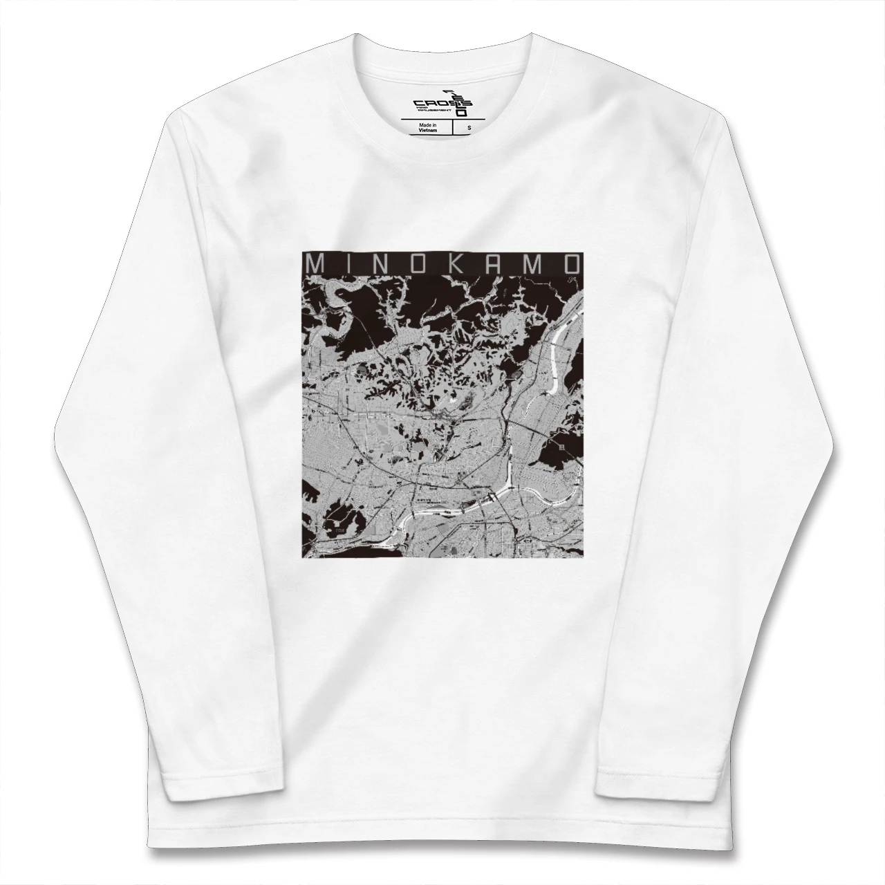 【美濃加茂(岐阜県)】地図柄ロングスリーブTシャツ