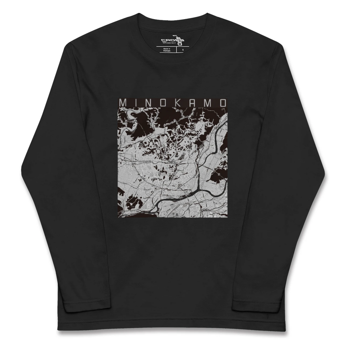 【美濃加茂(岐阜県)】地図柄ロングスリーブTシャツ