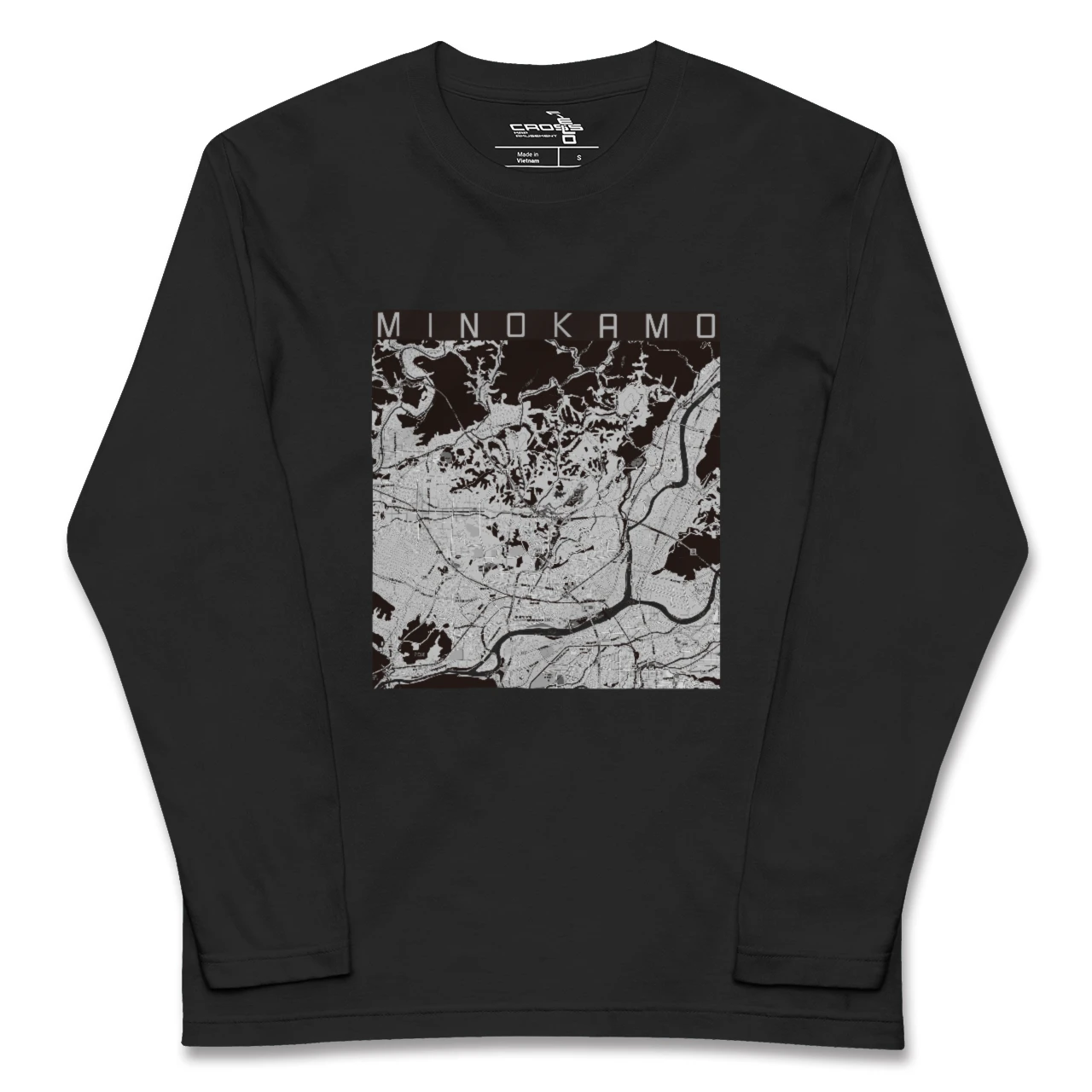 【美濃加茂(岐阜県)】地図柄ロングスリーブTシャツ