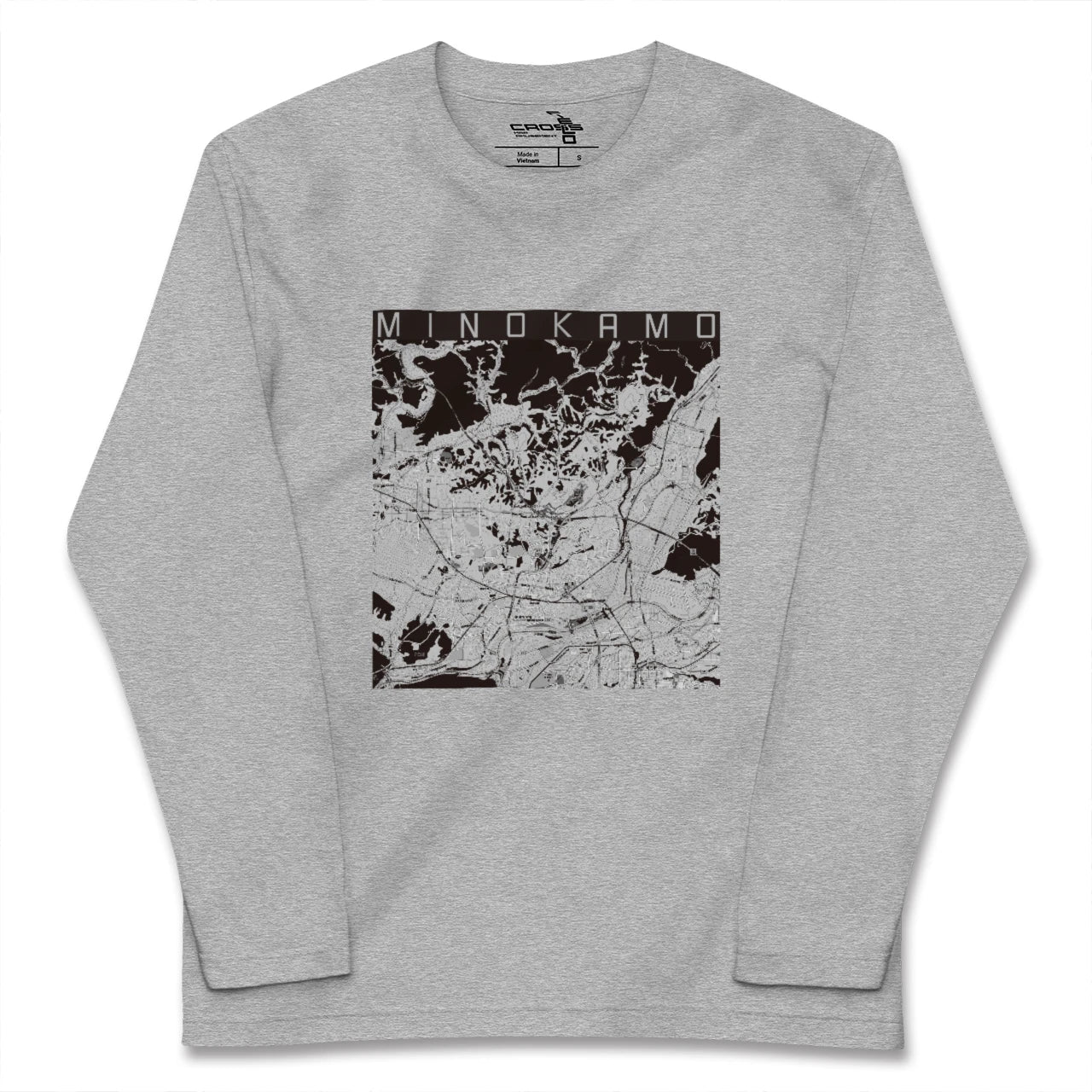 【美濃加茂(岐阜県)】地図柄ロングスリーブTシャツ