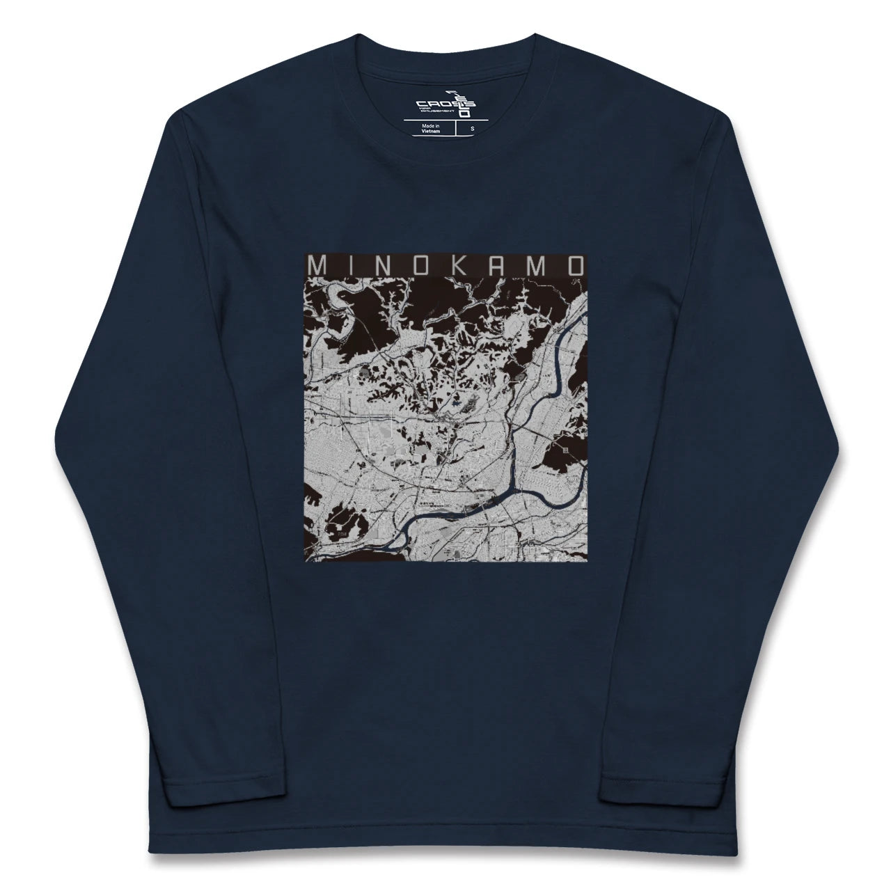 【美濃加茂(岐阜県)】地図柄ロングスリーブTシャツ